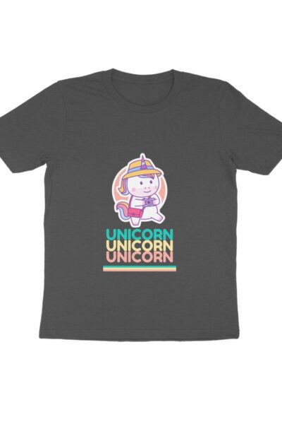 Kid's Round Neck T-Shirt Unicorn