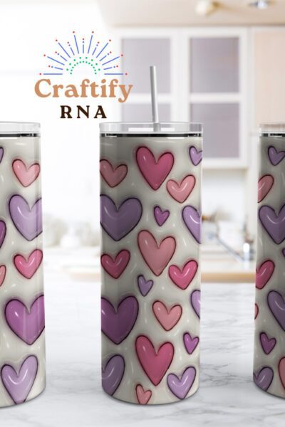 Purple-inflated-heart